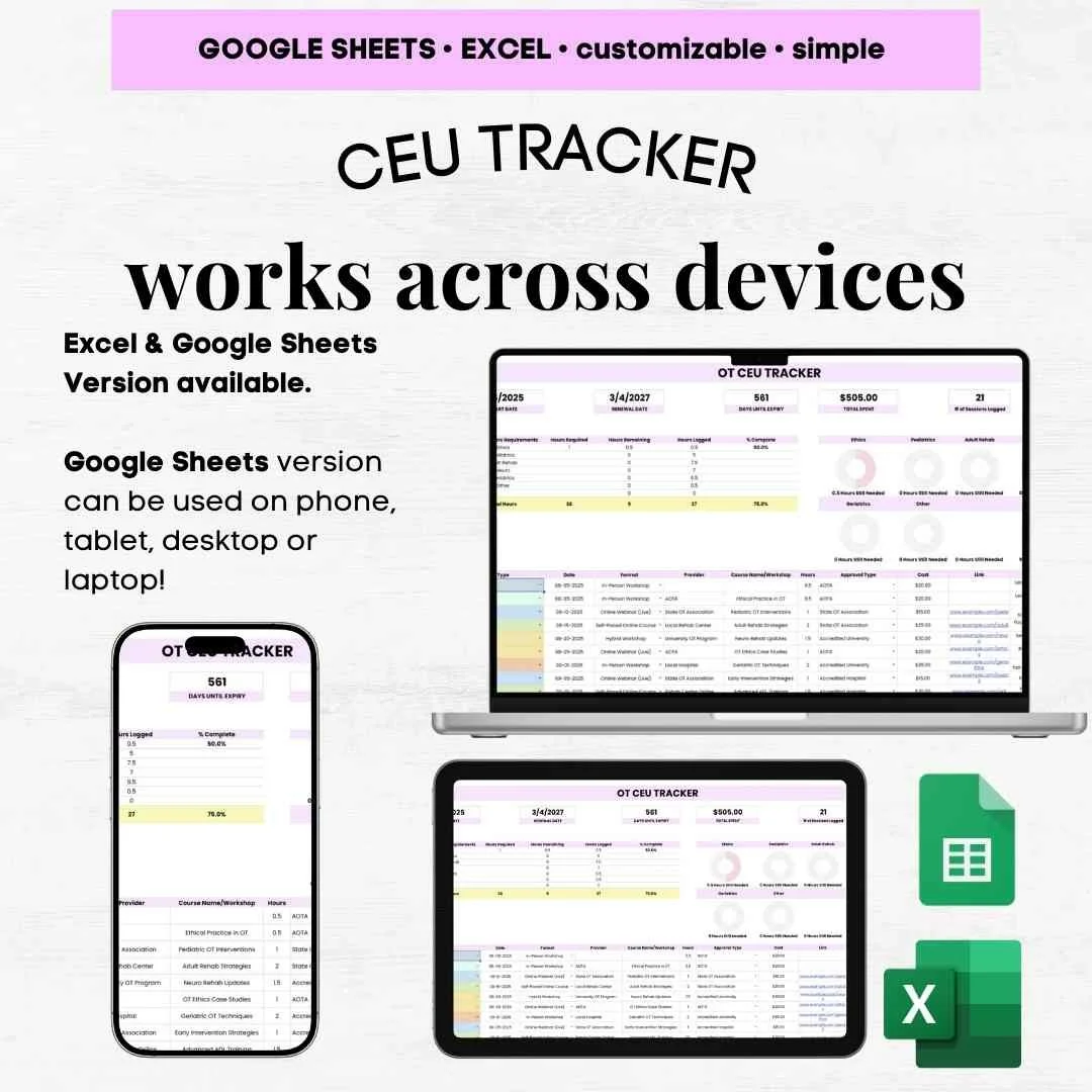 ot ceu tracker ceu tracker occupational therapy occupational therapy contact hours tracker occupational therapy contact