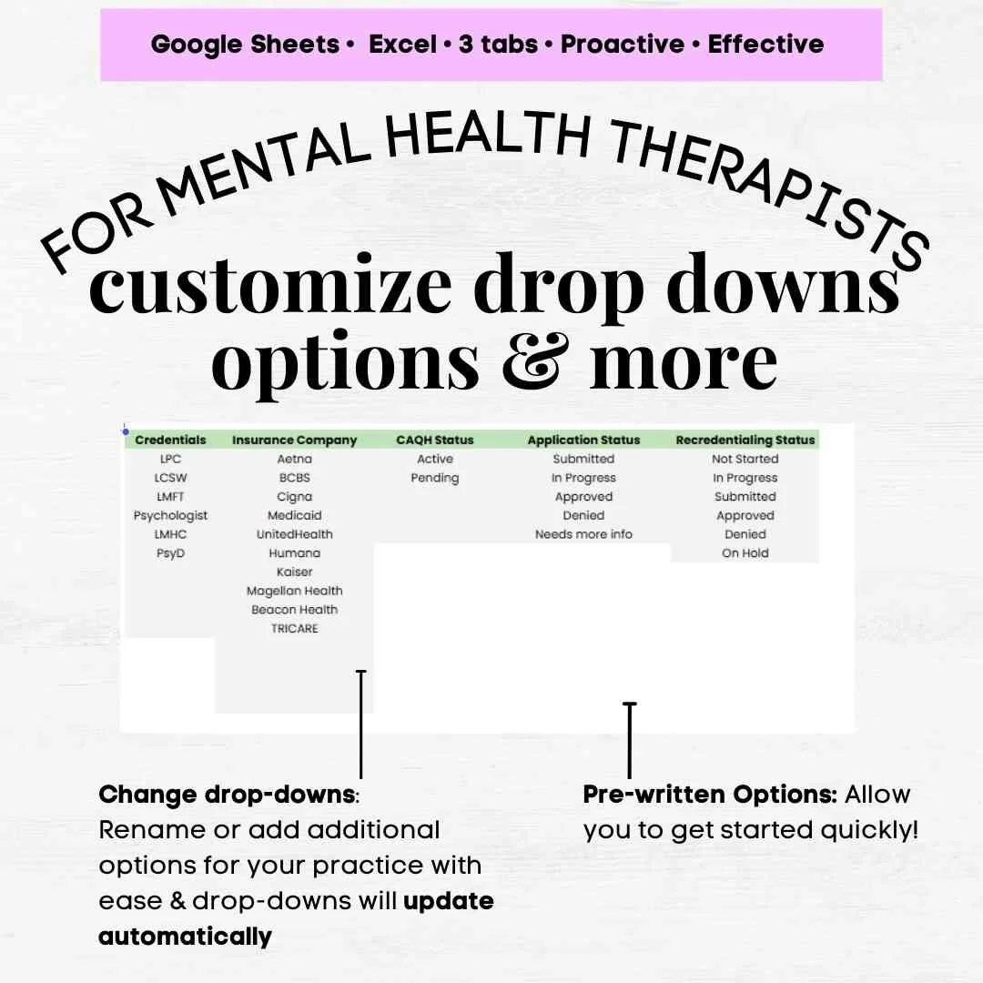 credentialing tracking template credentialing tracking spreadsheet template credentialing spreadsheet therapist