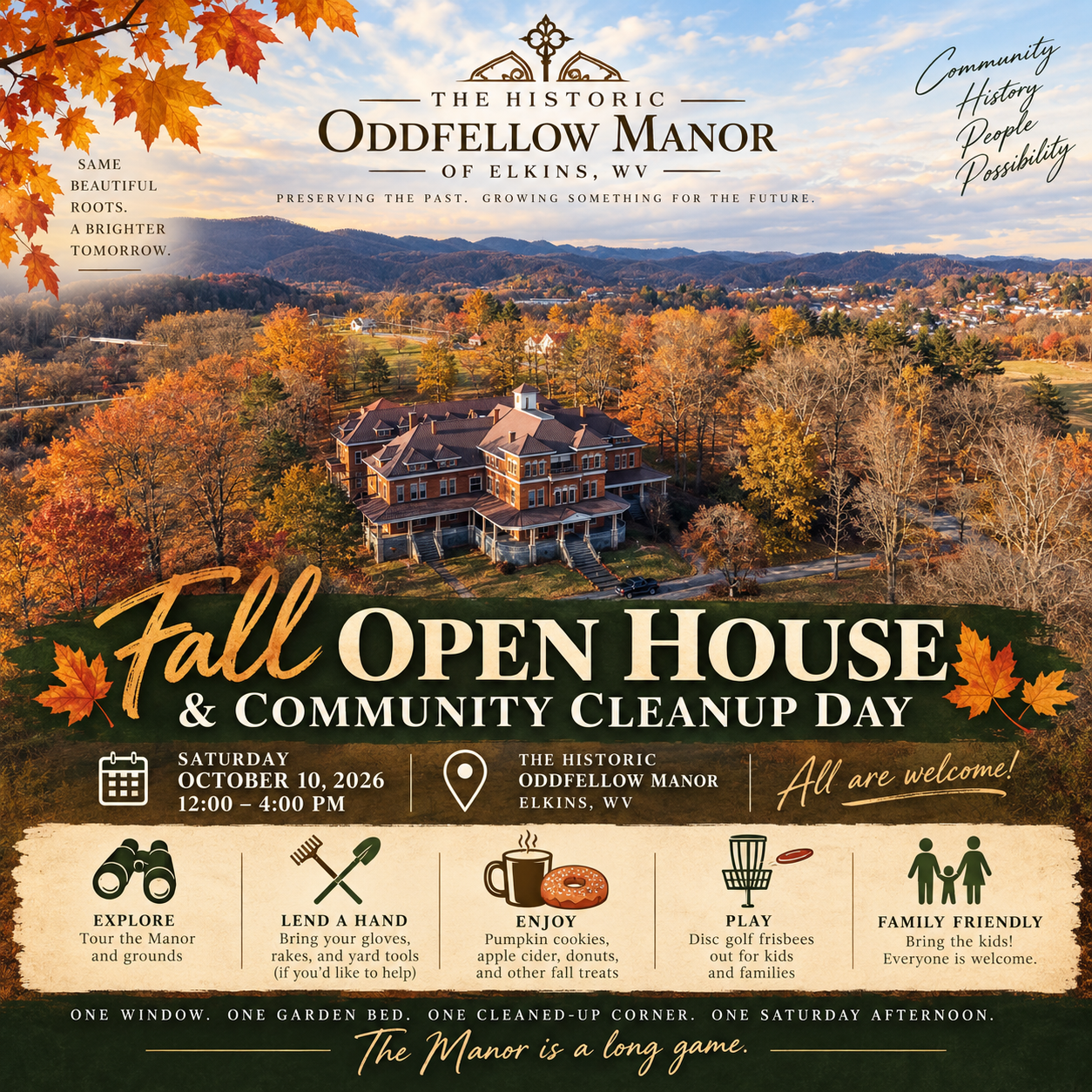 Fall Open House & Community Cleanup Day