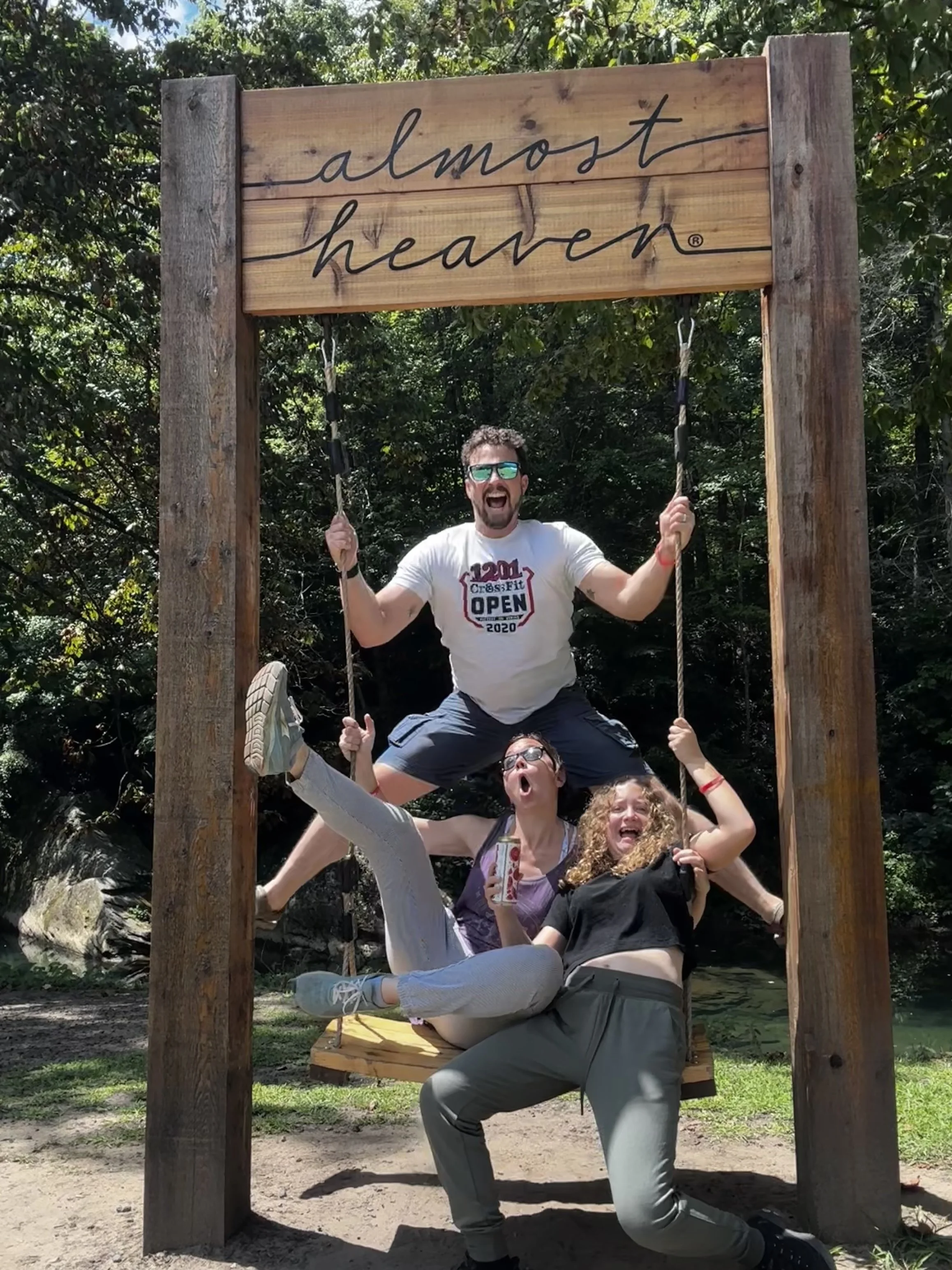 family photo at a WV state swing