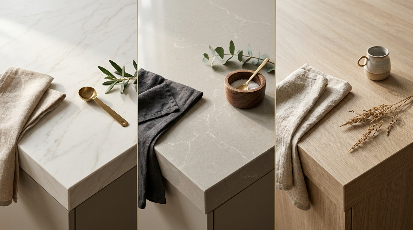 Top cucina: Dekton, quarzo, laminato a confronto