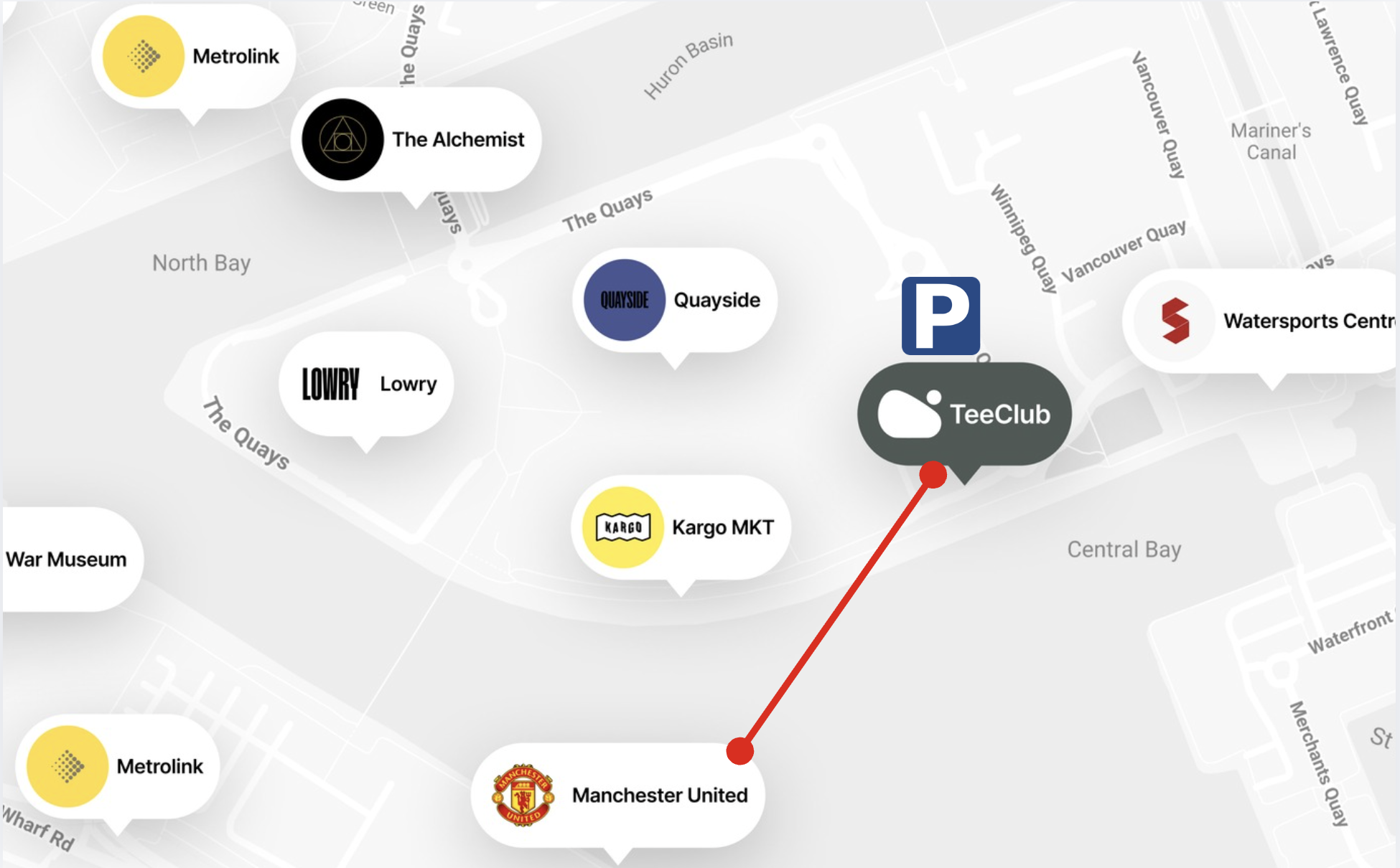 a map of match day parking for old trafford