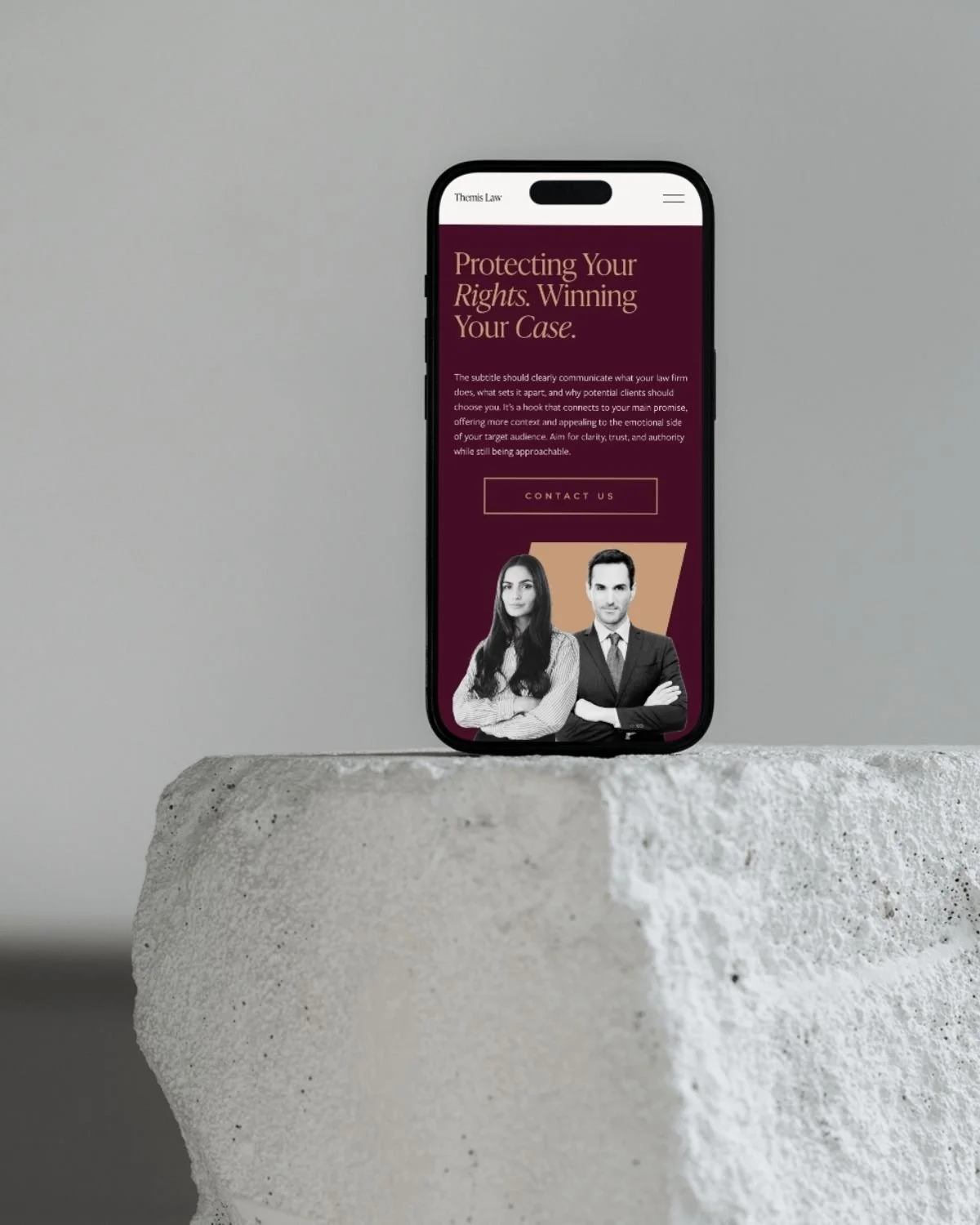 Squarespace Lawyer Template, Themis