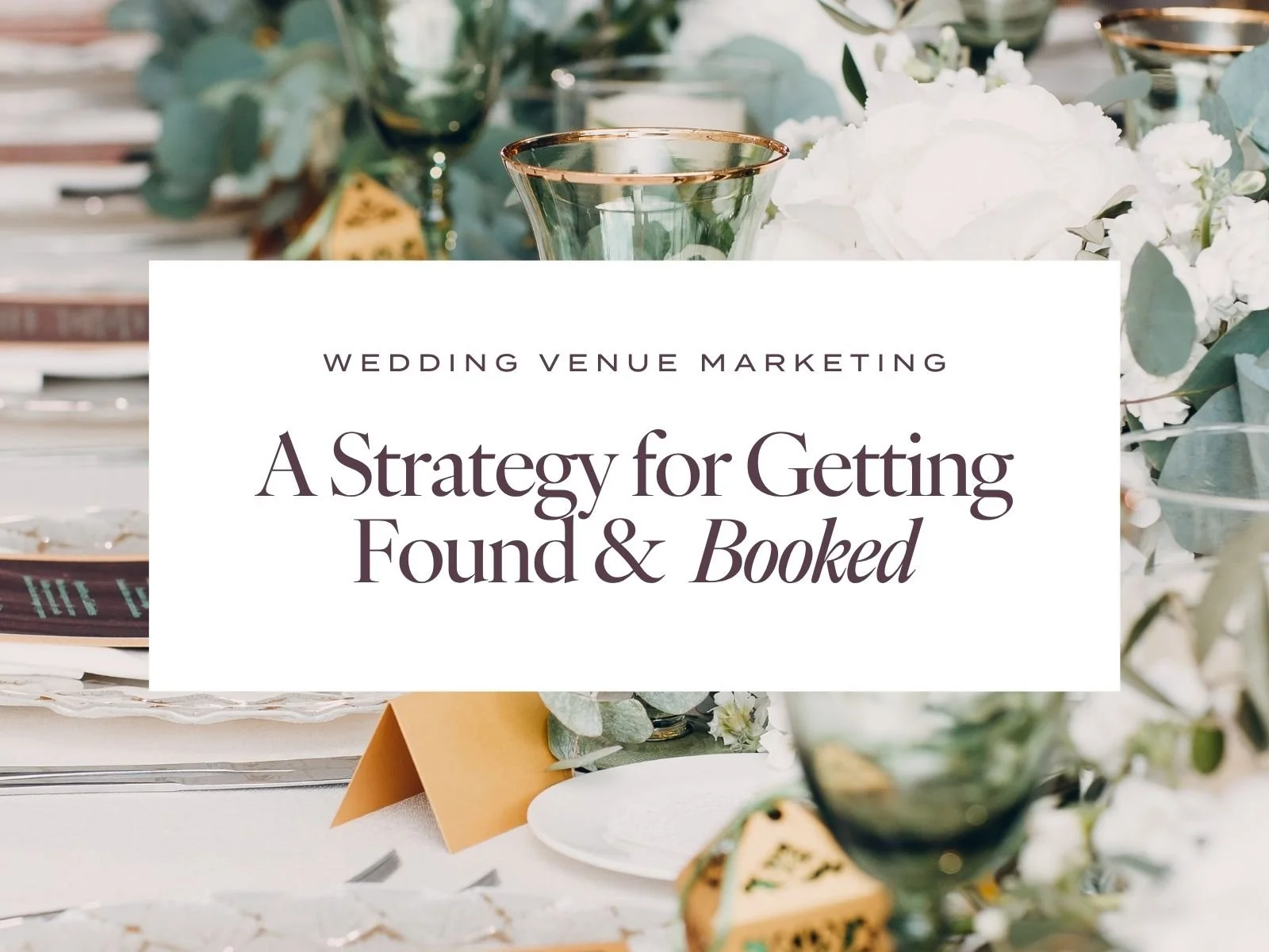 Wedding venue marketing strategy