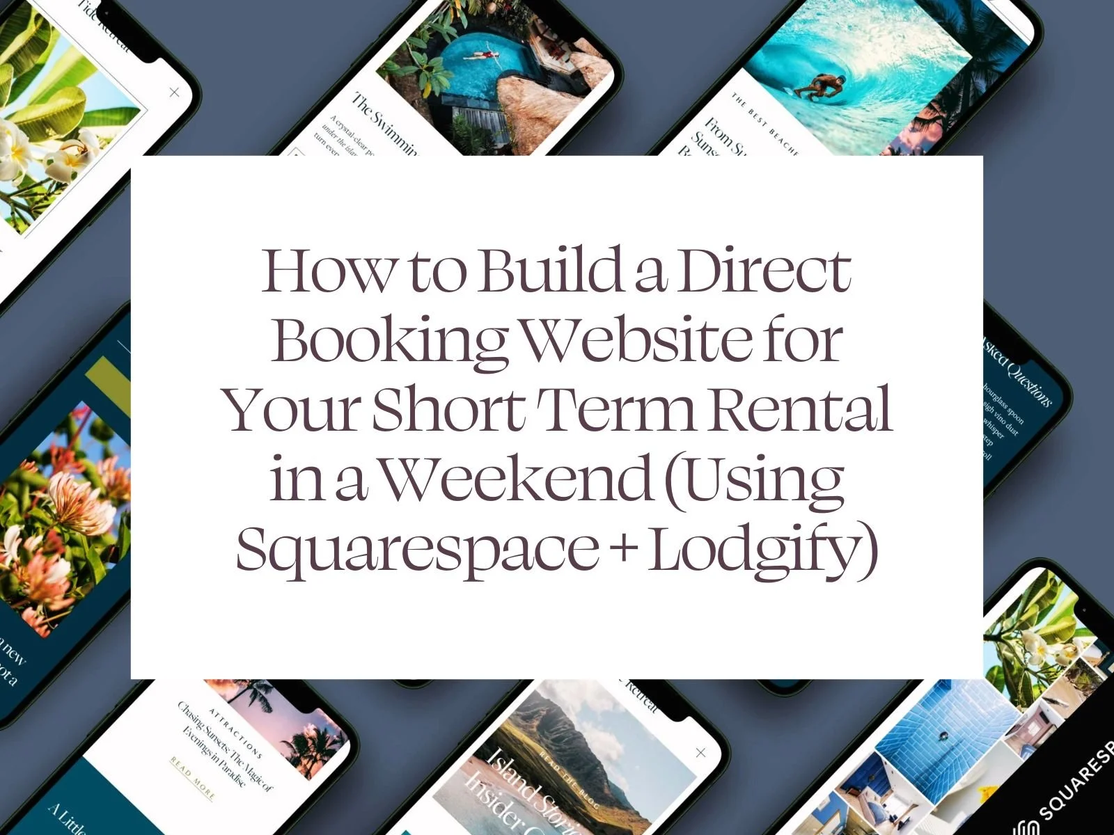 How to build direct booking website with Squarespace and Lodgify