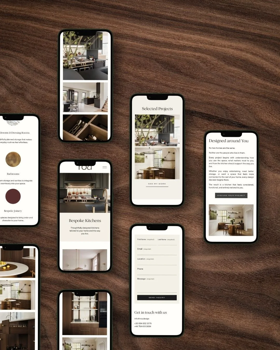 Interior designer squarespace website
