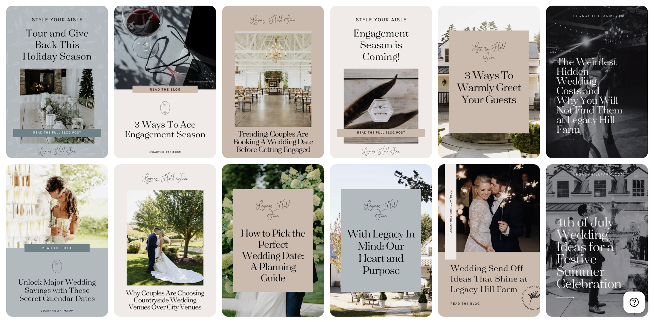 Wedding venue marketing on Pinterest