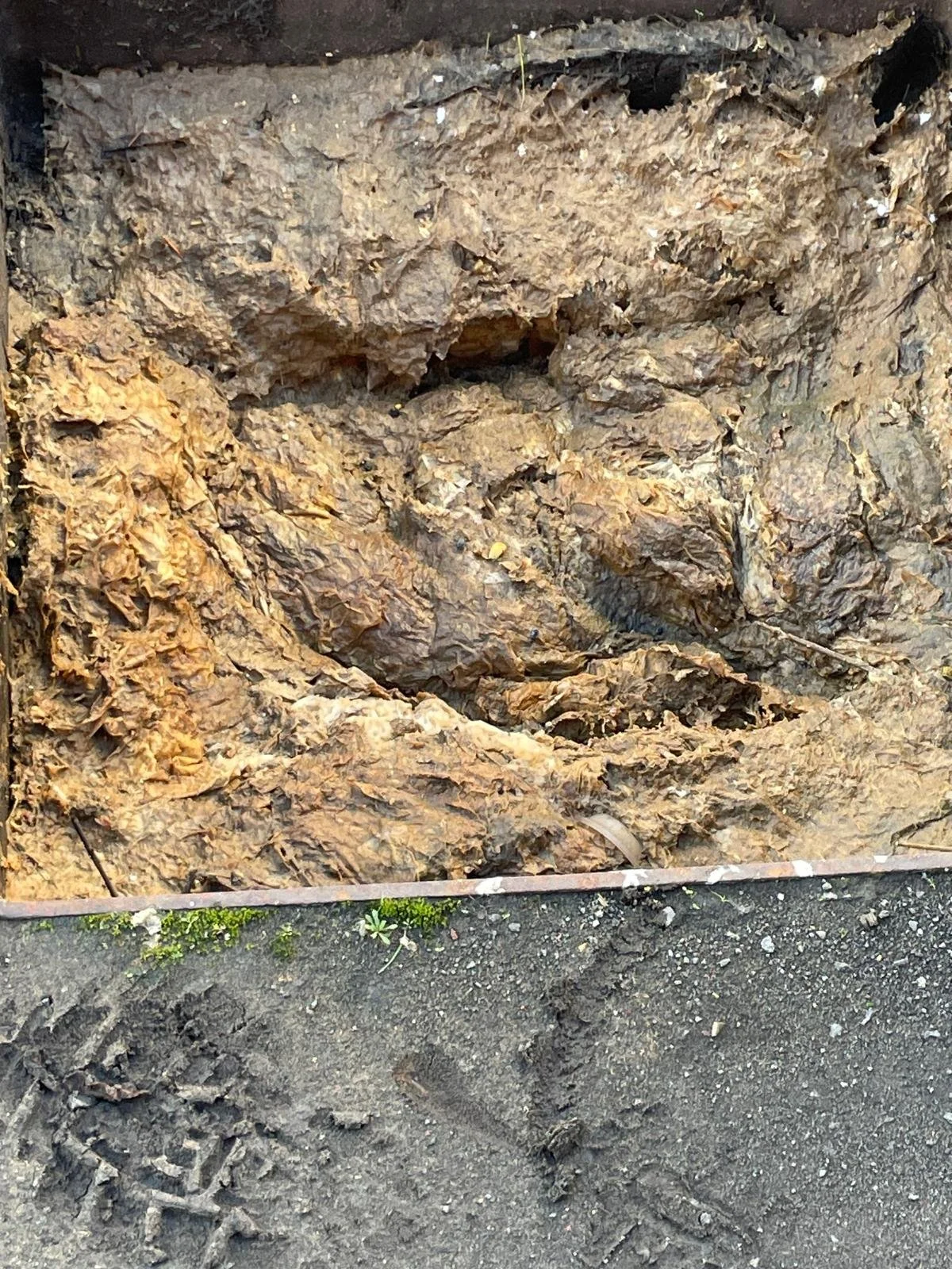 Image of wipes causing blocked drain