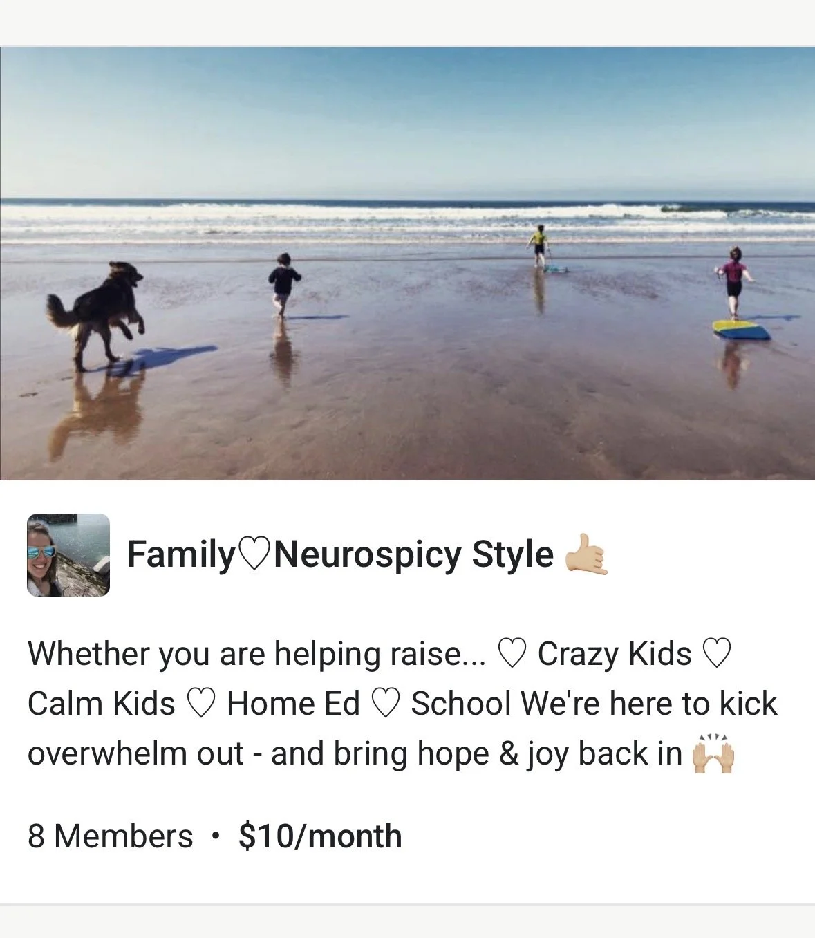 Skool community for families
