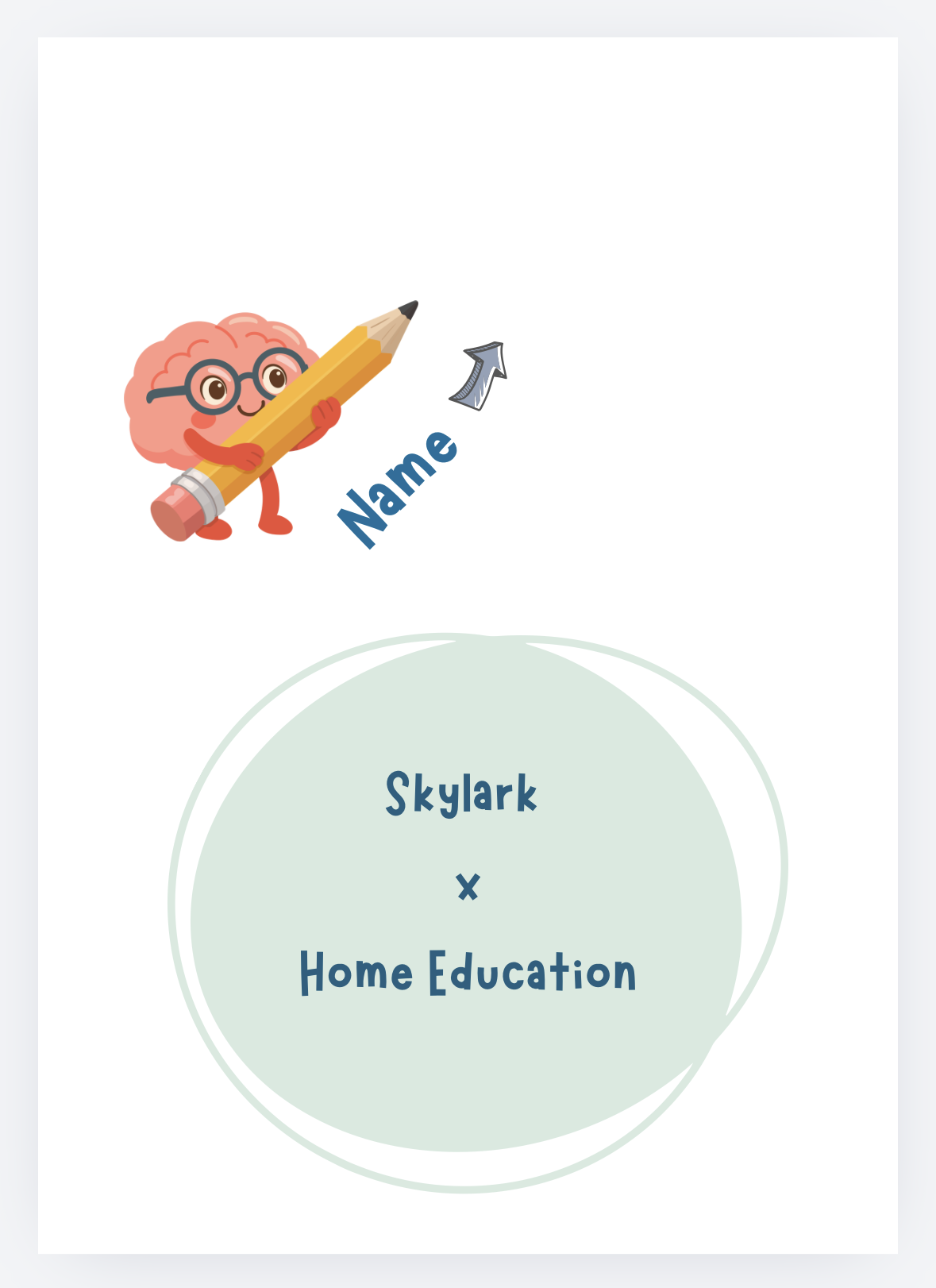 Skylark x Home Ed - A4 extras