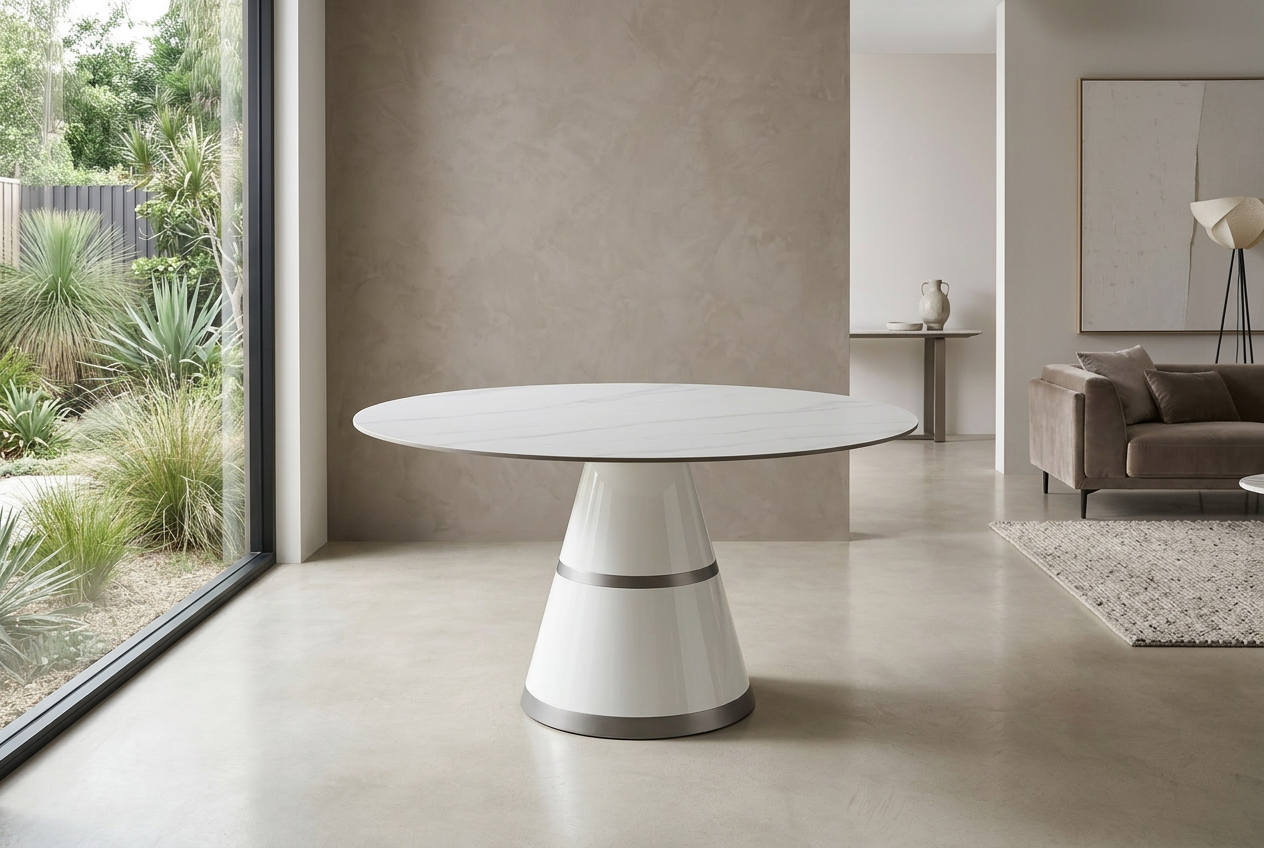 White memory foam mattress with tufted top and quilted sides.