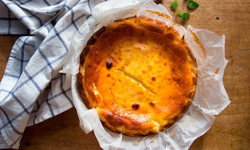 Tarta de queso sin gluten con base de cookies