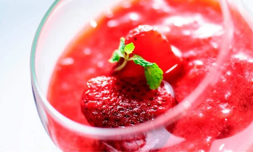 Mousse de frutos rojos sin gluten