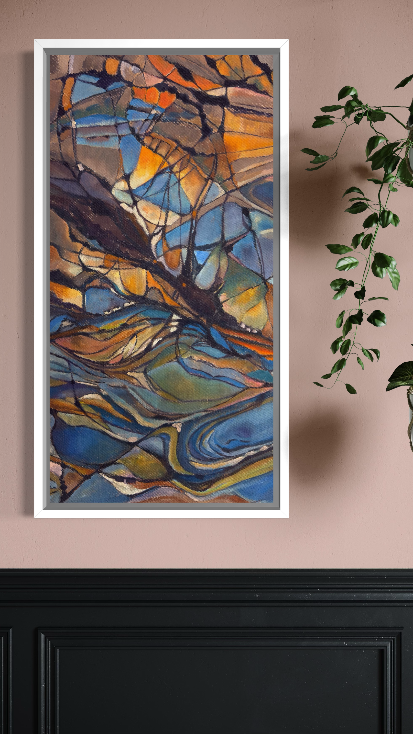 Light touches the cliffs