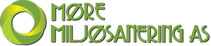 Logoen til verksemda Møre Miljøsanering, med grønt ikon og navnetrekk. Møre Miljøsanering blei ein del av Jarnes Næringspark våren 2025.