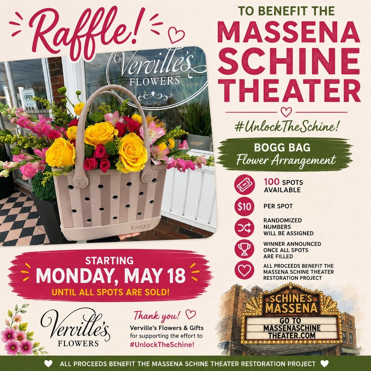 BOGG Bag Flower Arrangement Raffle
