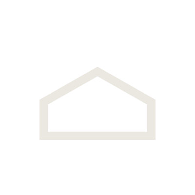 Forma geométrica de um pentágono com linhas cinzas claras em fundo branco.