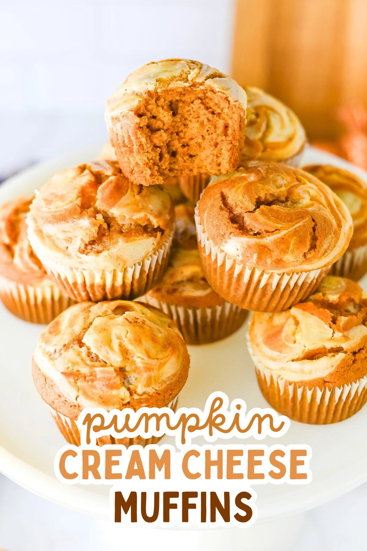 Pumpkin Cream Cheese Swirl Muffins