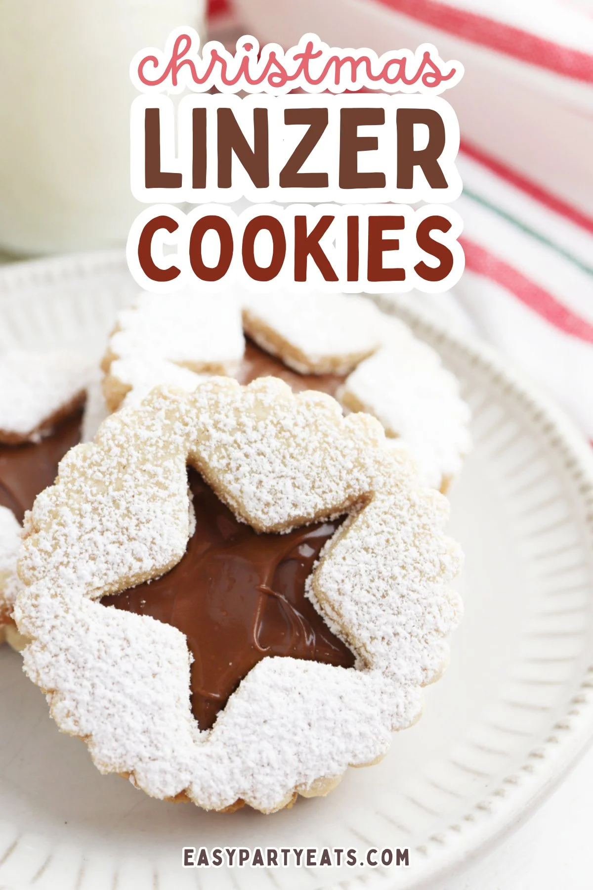 Christmas Linzer Cookies