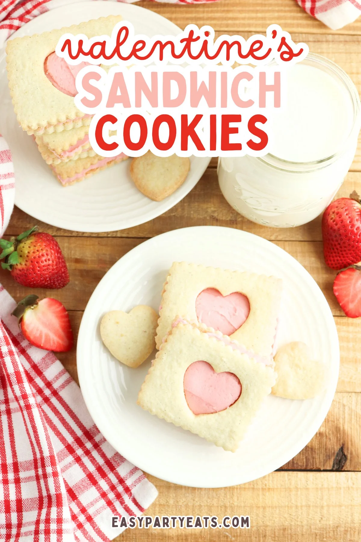 Easy Valentine’s Sandwich Cookies