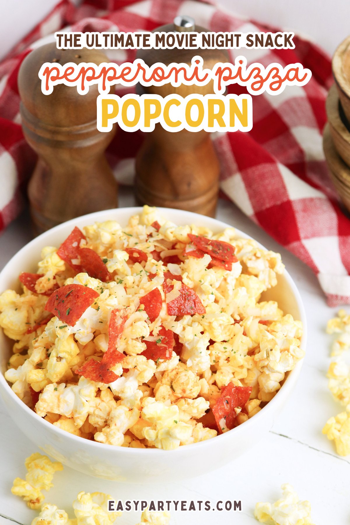 Pepperoni Pizza Popcorn