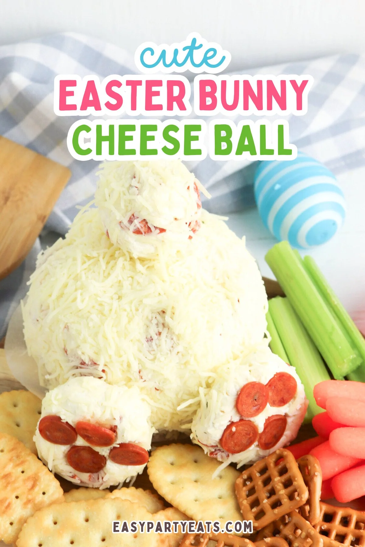 Easter Bunny Butt Cheese Ball