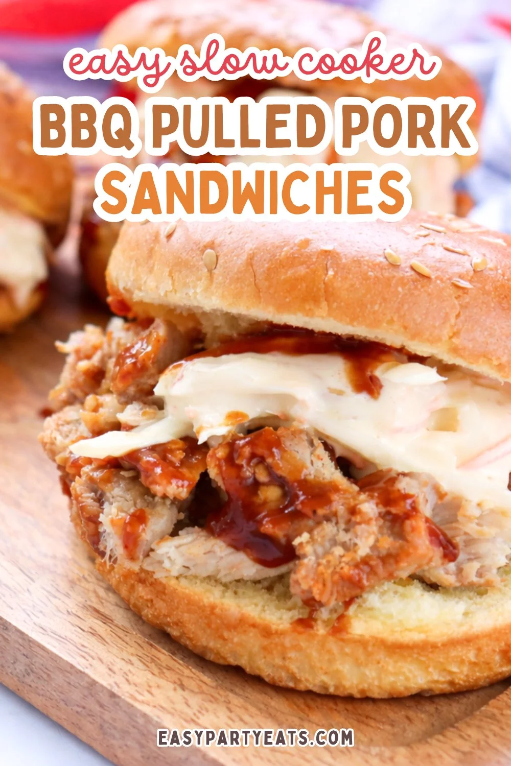 Slow Cooker BBQ Pulled Pork Sandwiches