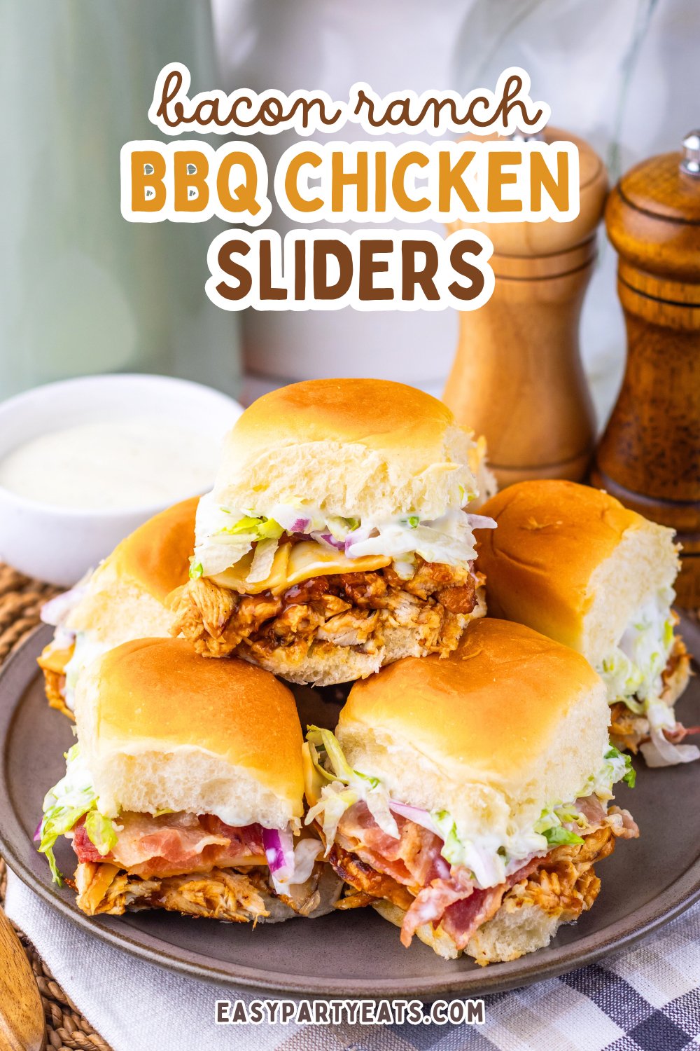 BBQ Chicken Ranch Sliders