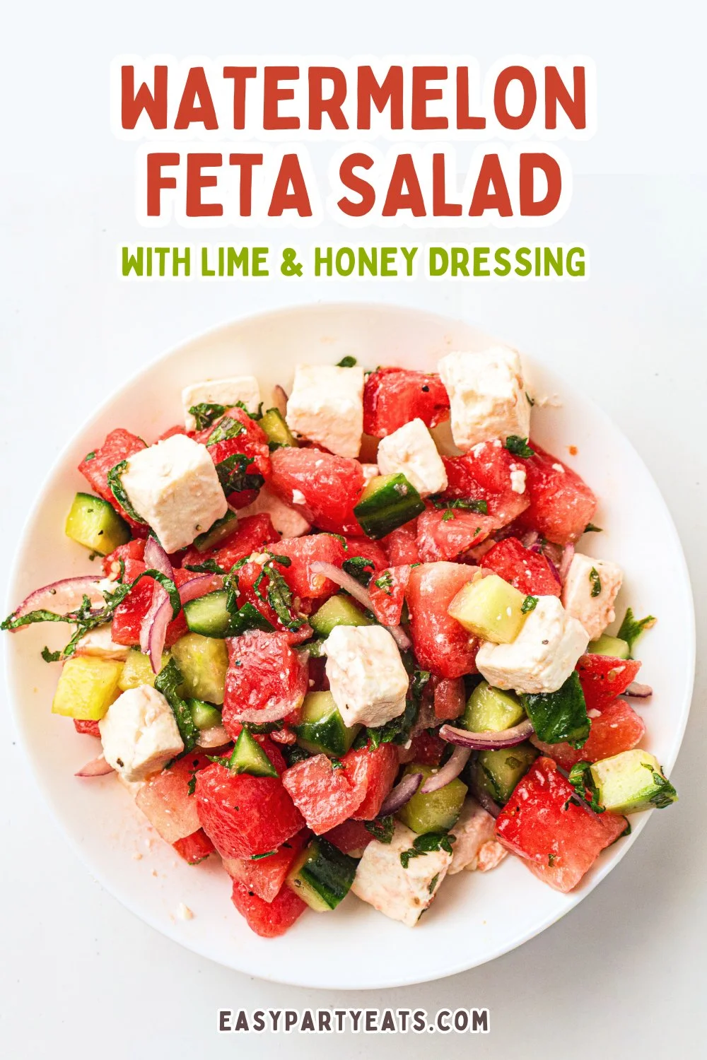Easy Summer Watermelon Feta Salad Recipe