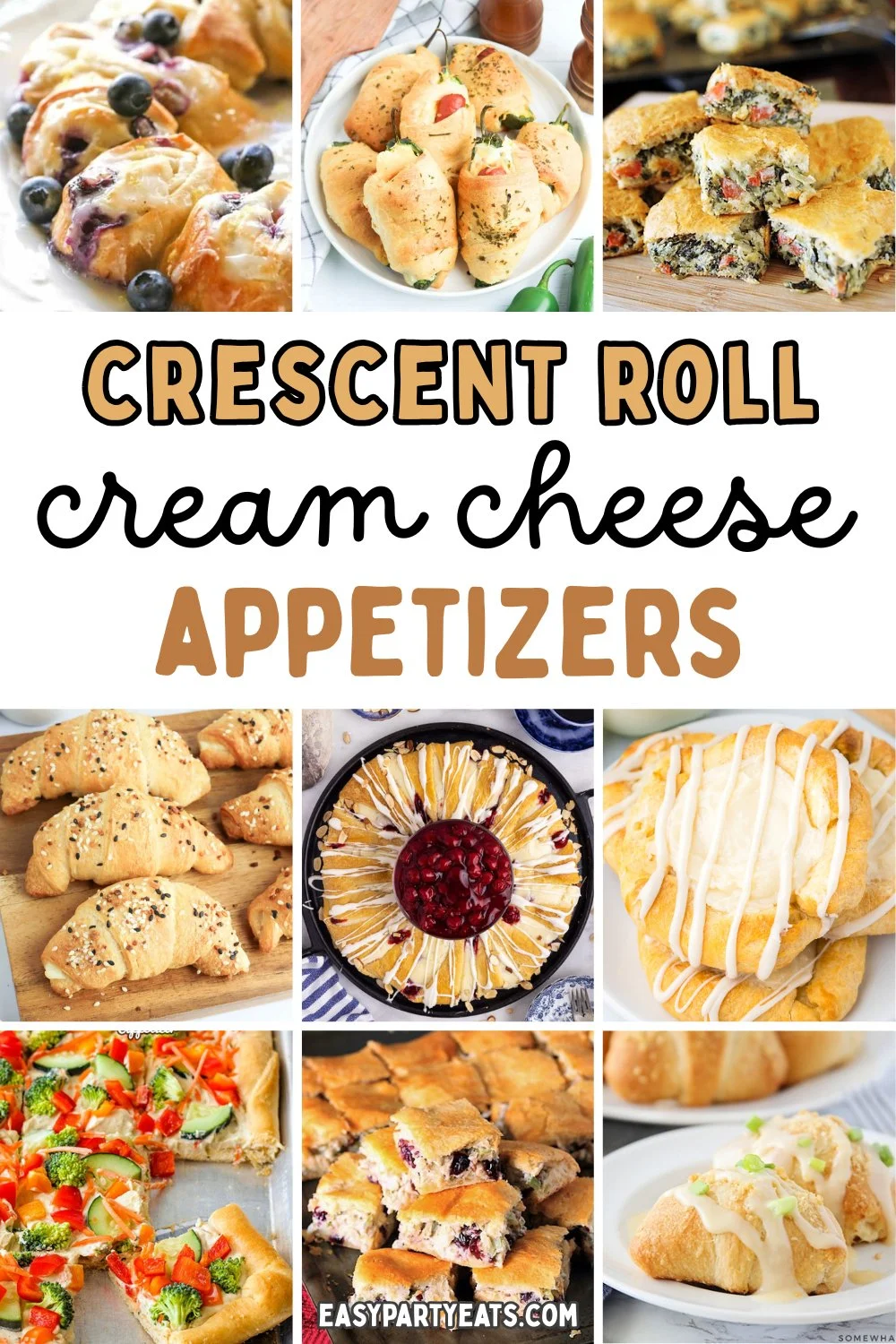 Crescent Roll &amp; Cream Cheese Appetiser Ideas