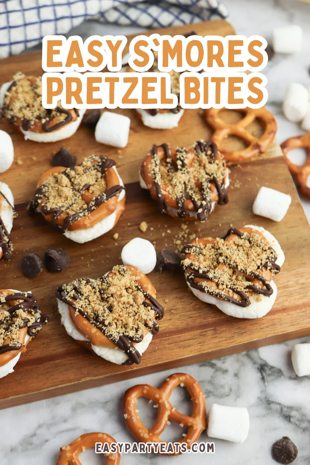 Easy S’more Pretzel Bites