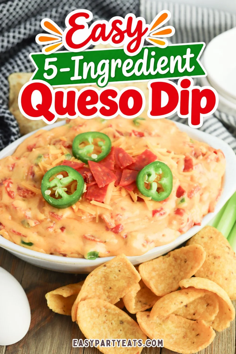 Easy Pepperoni Queso Dip