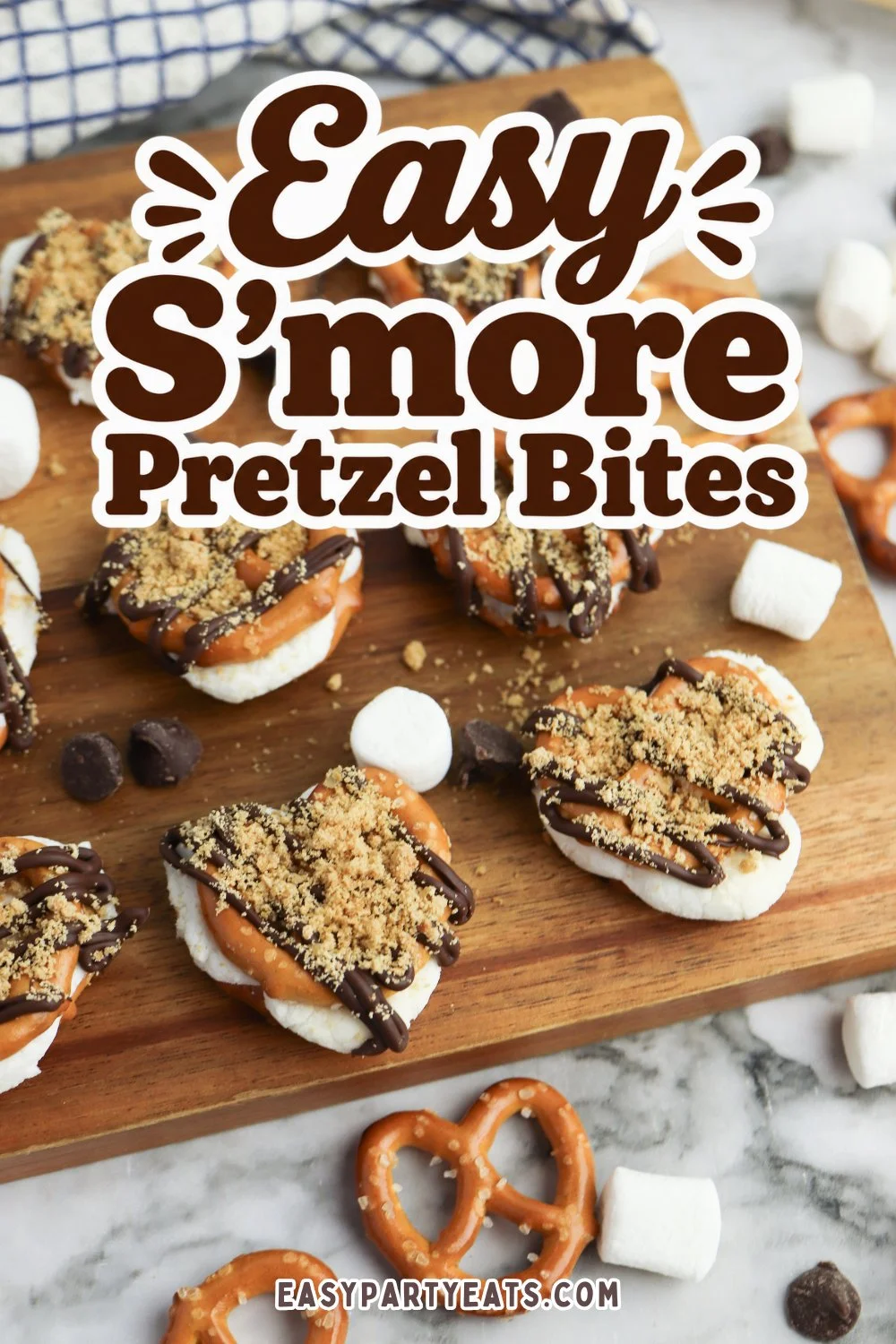Easy S’more Pretzel Bites