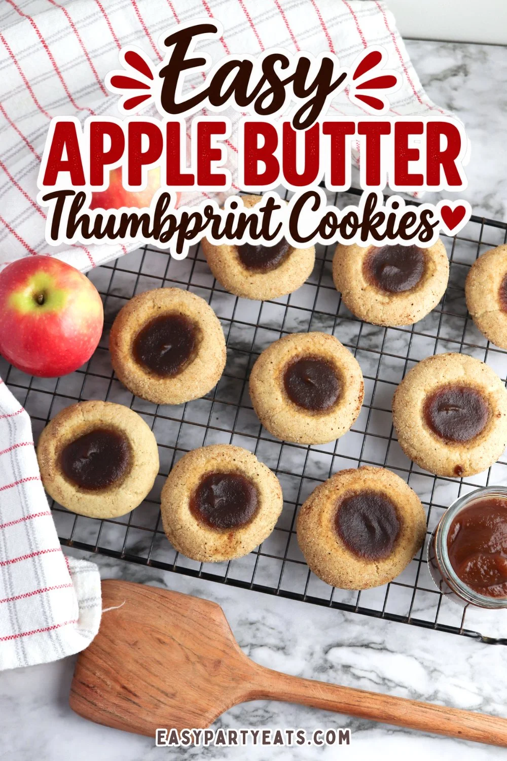 Apple Butter Thumbprint Cookies