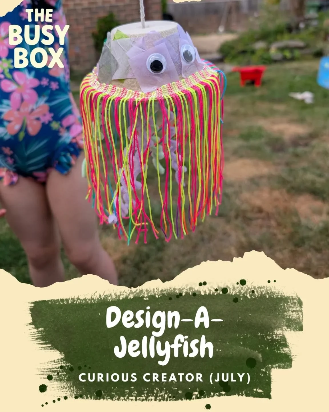 Wobble wobble! Our Curious Creators are diving deep this month with the Design-A-Jellyfish activity!
This colourful, wiggly craft helps children build their own jellyfish using tassels, pipe cleaners, and imagination, while secretly supporting fine