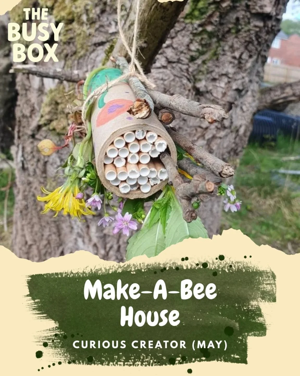 🐝🌼 Throwback to May’s Build-a-Bee House! 🌼🐝
One of our favourite Curious Creator activities from the May Busy Box had little ones designing and decorating their very own bee hotel, a cosy spot for our busy garden friends to rest, hide, or