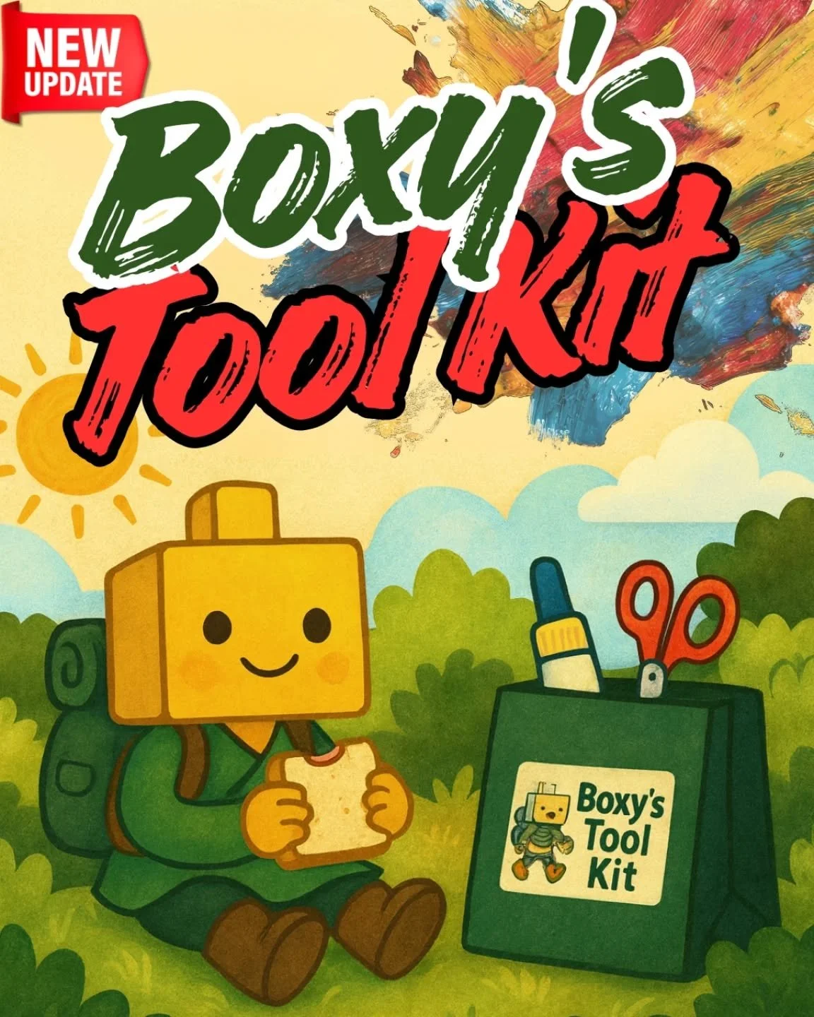 🧰 Introducing Boxy’s Tool Kit! 🧰
From the November Busy Box onwards, you’ll find your very own Boxy’s Tool Kit inside!
It holds all the handy bits your little creator needs for their Busy Box crafts, like scissors and a glue sti