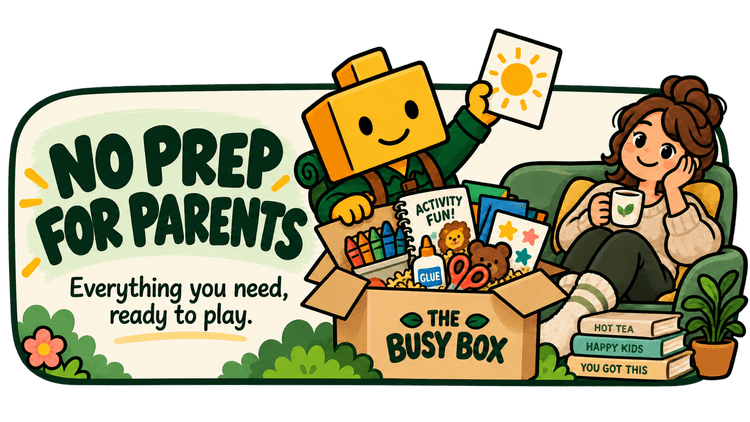 No prep for parents. Everything you need, ready to play.