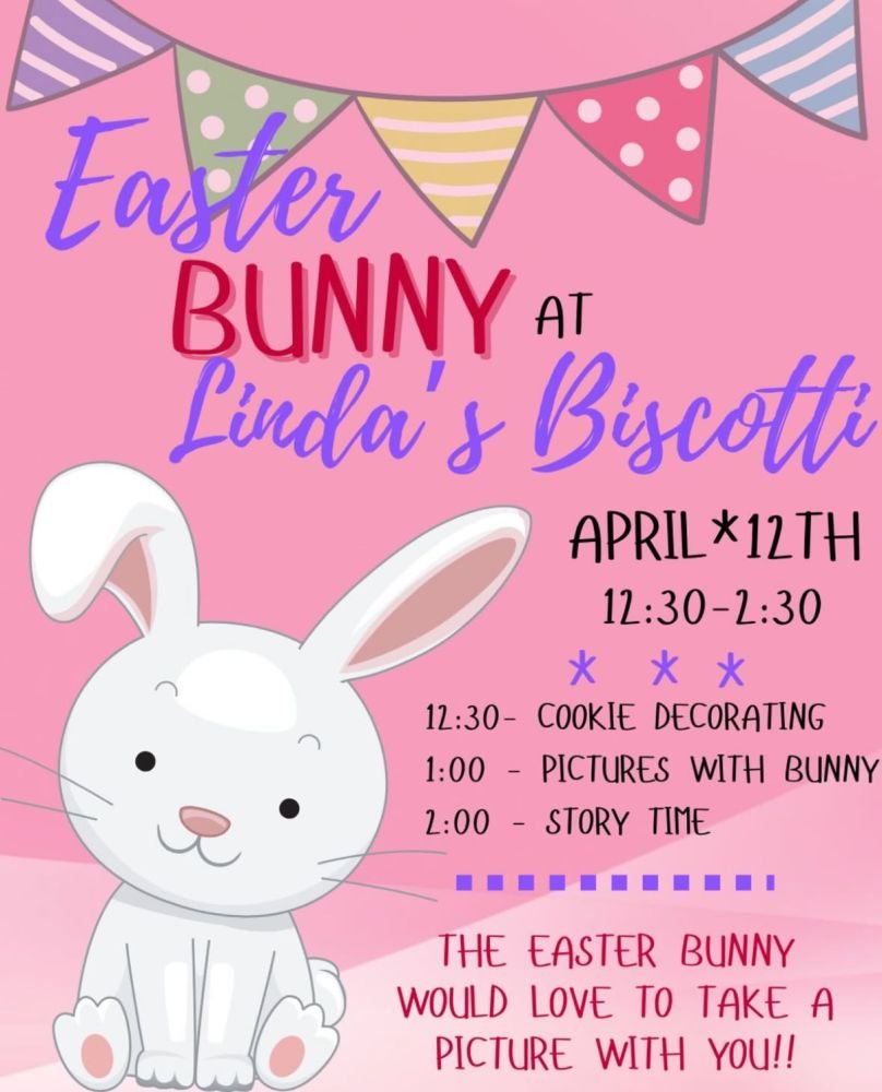 Linda's Biscotti Bunny Visit Event