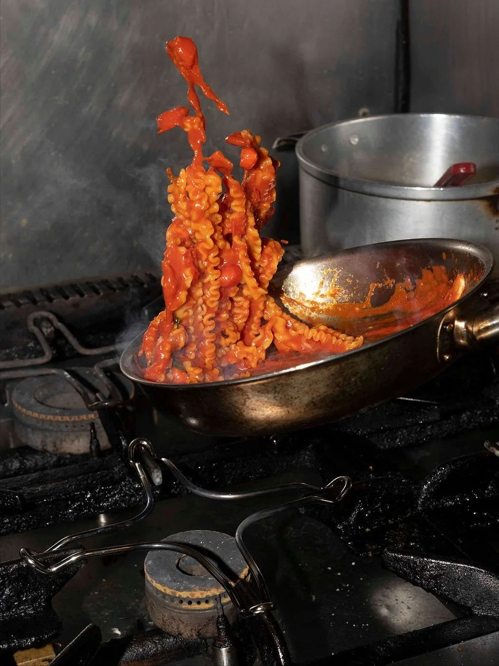 Our tomato sauce is a traditional Italian recipe with a twist, crafted by @chefkelvinmunoz&rsquo;s hands. Infused with spices, herbs, and a touch of his signature style 🍅

Open on weekends from 12 PM to 12 AM
Reserve your table through the link in o