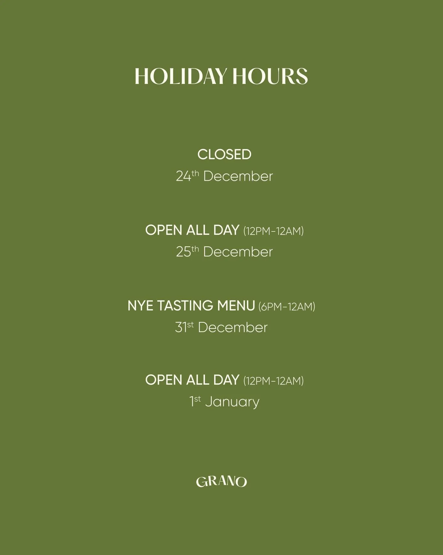 We will be waiting for you this holiday season 🎄🎁

You can make your reservation via DM or the link in our bio.