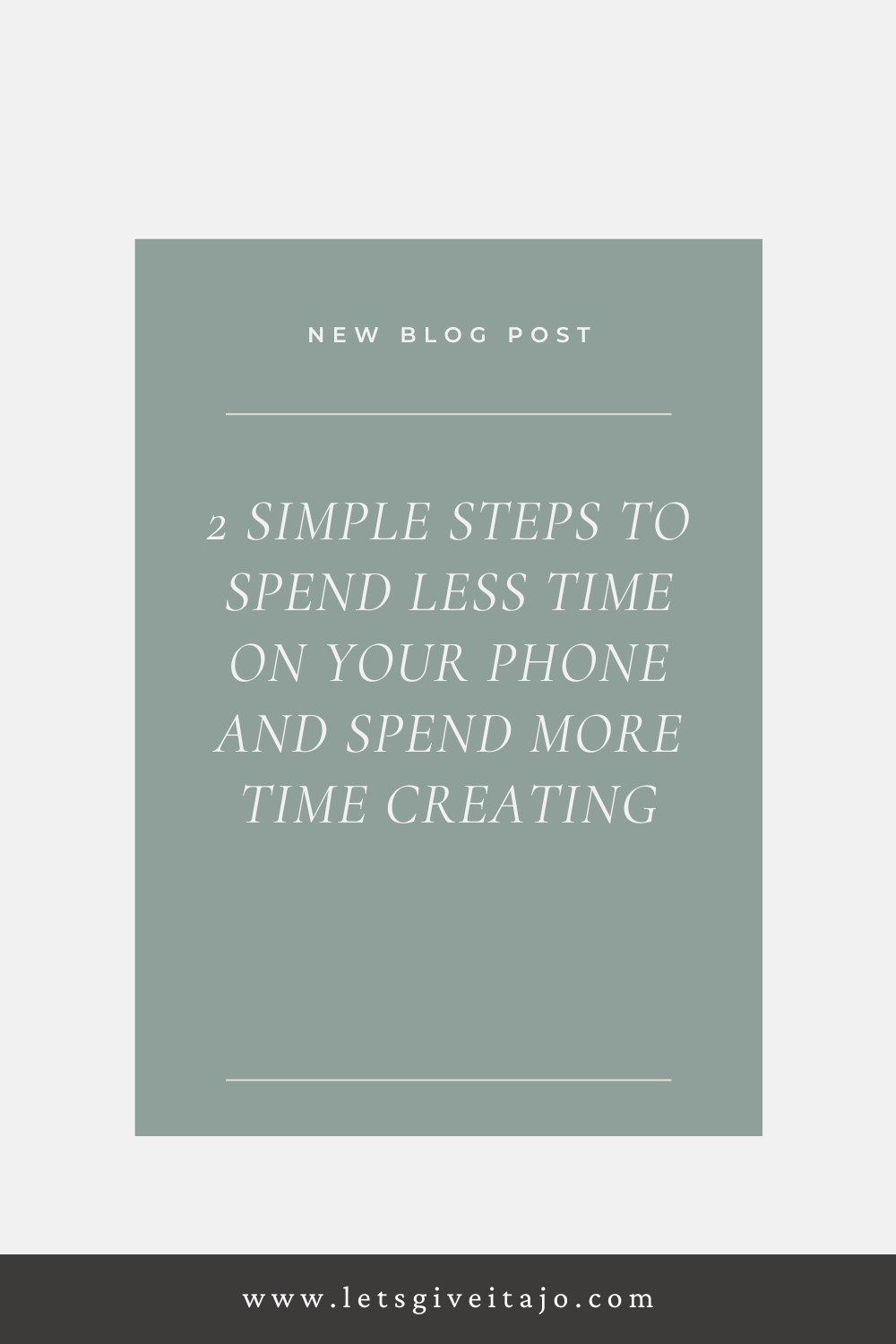 How I Spend Less Time on my Phone