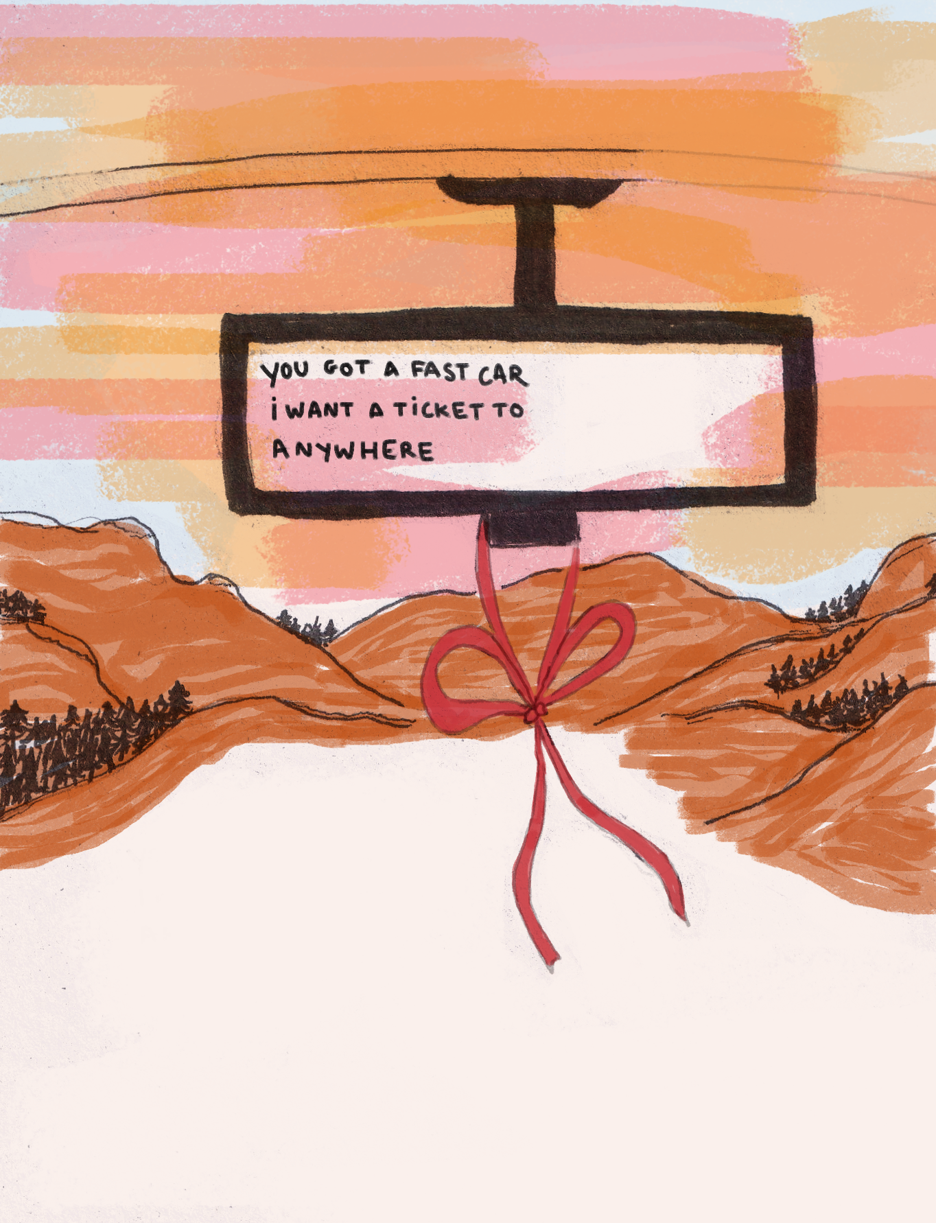 "Fast Car" by Tracy Chapman - Illustration (PRE-ORDER)