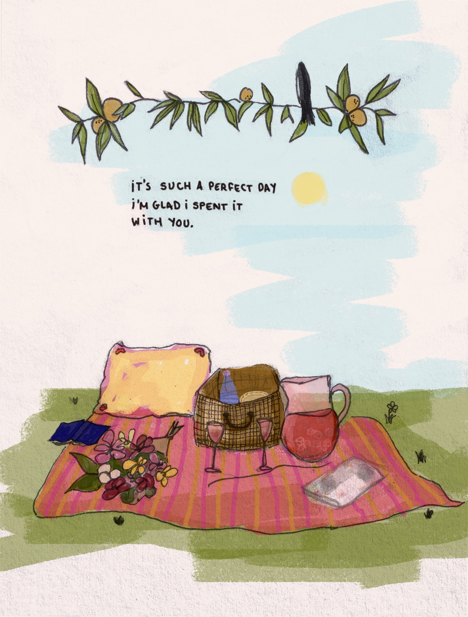 "Perfect Day" by Lou Reed - Illustration (PRE-ORDER)