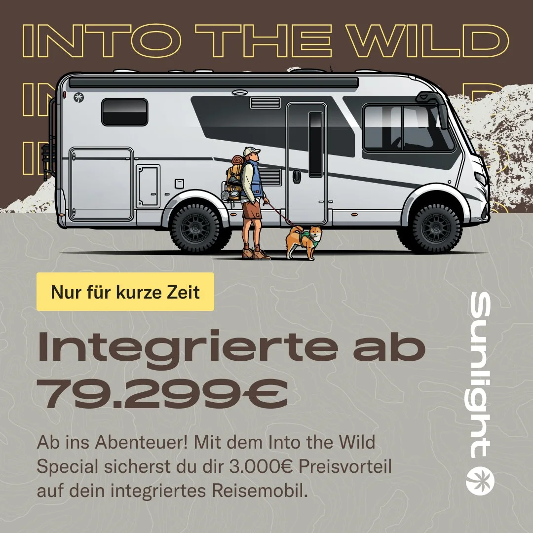 Into the wild &ndash; mit maximalem Komfort. 🌍🚐

Du suchst viel Platz, durchdachte Ausstattung und echtes Raumgef&uuml;hl auf Reisen? Unsere SUNLIGHT Integrierten bieten dir genau das &ndash; und noch mehr:

🛏 Integriertes Hubbett f&uuml;r erholsa