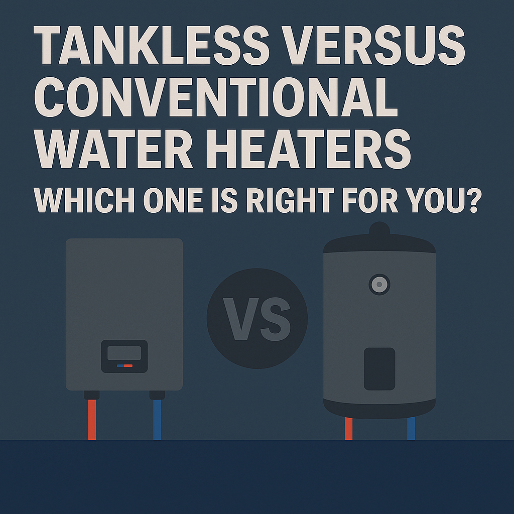 Tankless Versus Conventional Water Heaters which one is right for you?