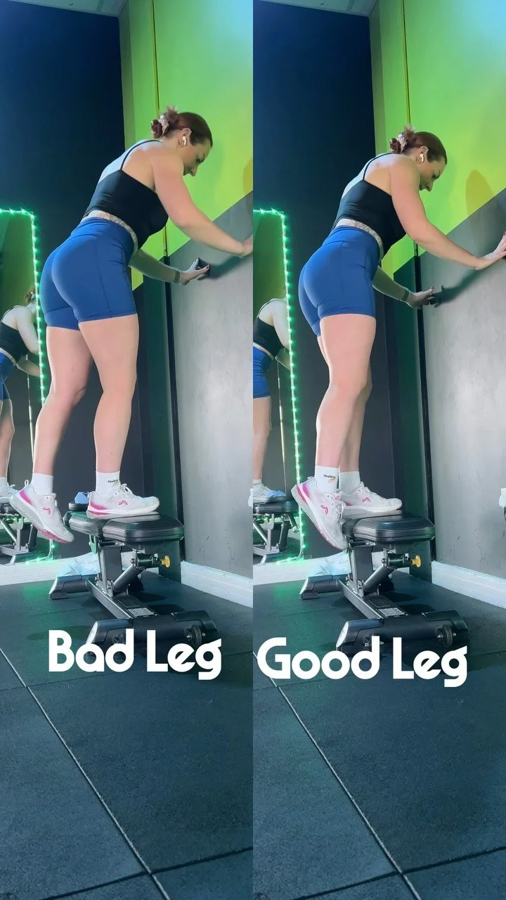 Spot the difference 👀➡️ One side stronger, one side weaker. And that’s so normal.
Most of us have a ‘good side’ and a ‘bad side’ – whether it’s from old injuries, daily habits, or just how our bodies natura