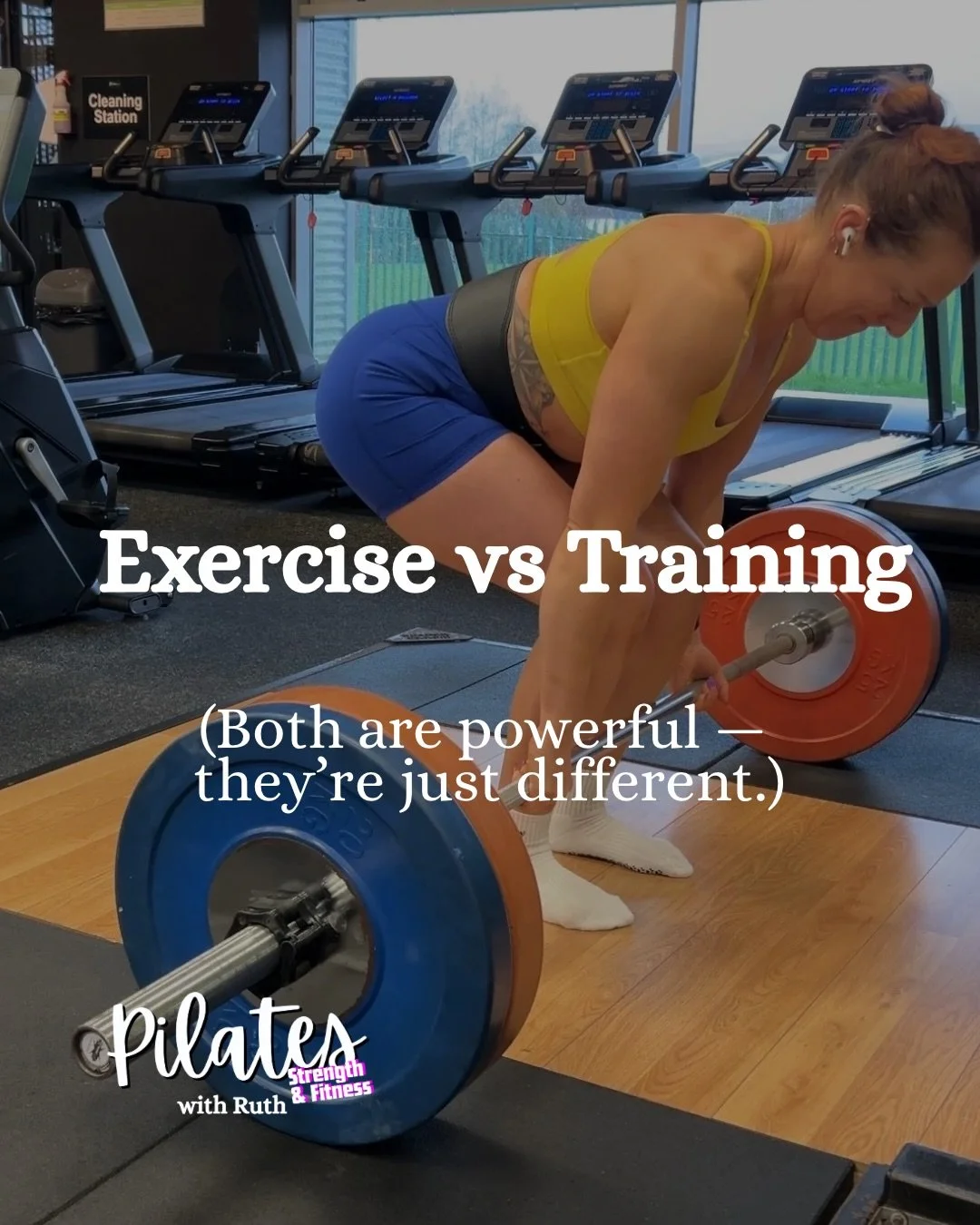 We sometimes use &ldquo;exercise&rdquo; and &ldquo;training&rdquo; like they&rsquo;re the same thing&hellip; but they&rsquo;re not. 

And that&rsquo;s not a bad thing.

Exercise can simply be moving your body when you can.
A class here. A gym session