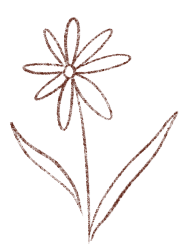 Fleurs stylisées — identité Spring Attitude, retraite Pilates 2026.