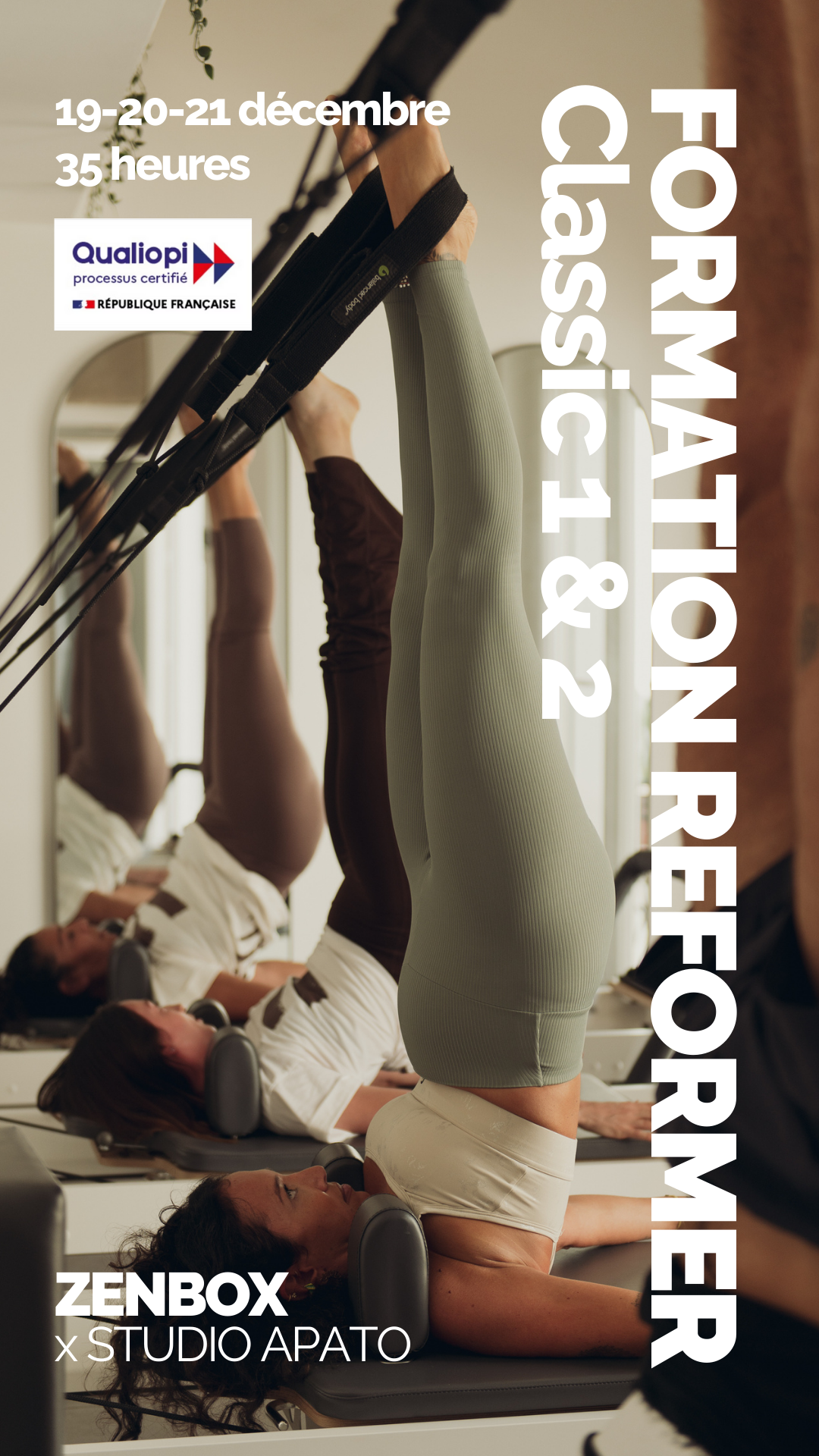 Formation Reformer certifiée Qualiopi, prise en charge possible, Marseille — 19-20-21 décembre 2025.